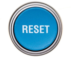 Napęd przycisku przedłużany niebieski /RESET/ z samopowrotem LPCR1196