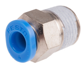 Złączka pneumatyczna R 1/8 męskie Wciskane 4 mm Festo Adapter gwintowany prosty R 1/8 męskie
