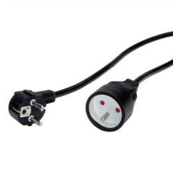 Przedłużacz VALUE z uziemieniem, 230VAC, wersja UTE, czarny, 5 m