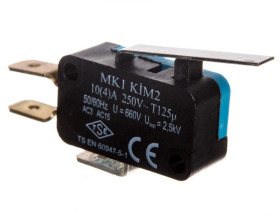 Wyłącznik krańcowy miniaturowy, 1CO, dźwignia średnia, T0-MK1KIM2