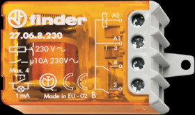 Current-surge relay, 2 Form A (N/O), 10 A, 110 V, 27.06.8.230.0000