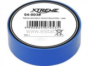 Taśma izolacyjna 0.13/15mm/10m; niebieska; XTREME