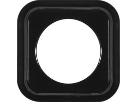 Ramka pojedyncza kwadratowa do łączników i gniazd Retro ceramic - czarna