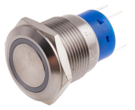 Nasadka przełącznika Chwilowy SPDT średnica wycięcia 19.2mm, montaż panelowy RS PRO