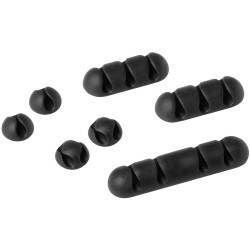 Durable 504137 CAVOLINE CLIP MIX Cable clip set 7 pcs Graphite