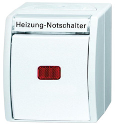 Włącznik światła, 10A, 250V, 1-przyciskowy, Busch Jaeger - ABB