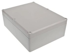 Z90JpH TM ABS - Obudowa hermetyczna Z90 jasny dół - bezbarwna góra z uszczelką i tulejkami mosiężnymi ABS