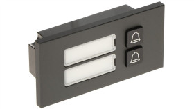 Moduł: 2 Przycisk, Anodyzowany Panel Z Aluminium, Ip65, Ik07, Przeznaczony...