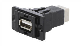 Łącznik Usb A - Usb B 2.0 Dualslim Złocony Cp30709nmb