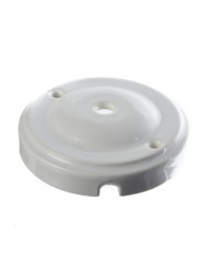 CERAMICZNA PODSUFITKA OKRĄGŁA 100mm JABŁUSZKO BIAŁA 2CP100JW