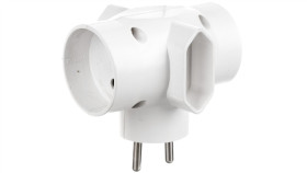 Rozgałeźnik Wtyczkowy 2X2p +2Xeuro Biały R-45