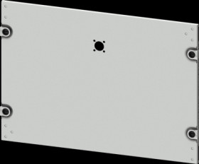 Aperture, rectangular, sheet steel, (W x H x D) 600 x 350 x 10 mm, light gray, 8PQ2035-6BA06