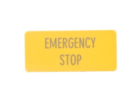 Tabliczka opisowa do ramek 10x22mm, kolor żółty, bez nadruku 299SQ25 063199 /20szt./