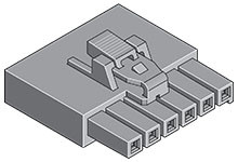 Obudowa złącza 6-pinowe -rzędowe raster: 3.5mm Molex Gniazdo 172256