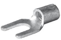 KKW-M3/1/5SZT Kabeloczko widełkowe zaciskane na kabel - oczko 3 mm; kabel średnica do 1.1mm, przekrój do 1mm2 - kpl. 5 szt