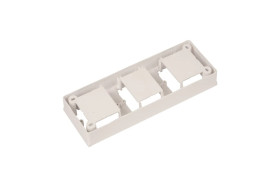 Simon Classic Puszka natynkowa potrójna płytka biała MPN3/11