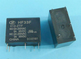 12V 5A 1STP HF33F-012-ZTF=JZC-33F