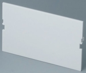 Front plate, PC, (W x H) 42 x 67 mm, light gray, B6603180