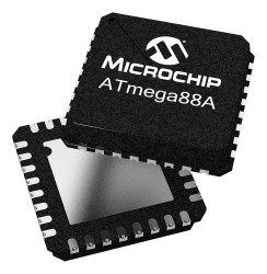 Mikrokontroler Microchip ATMEGA88-20PU ATMEGA88 PDIP 28-pinowy Otwór przelotowy AVR 8kB 8 bit 20 MHz, 1 kB RAM Flash,