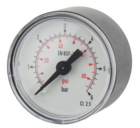 Manometr 0 →6bar 40mm R 1/8