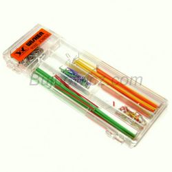 Zestaw 140 sztuk przewodĂłw do pĹytek stykowych