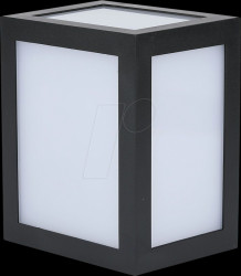 218340 LED wall light fixture, 12 W, 4000 K, IP65, black