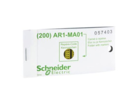 Zestaw oznaczników zółtych - znak 4 - zestaw 200 sztuk AR1MA014 SCHNEIDER ELECTRIC