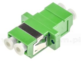 Adapter światłowodowy LC/APC duplex, jednomodowy