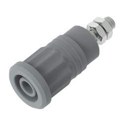 Gniazdo bananowe Żeński Wciskana Szary 36A Electro PJP rozmiar 4 mm