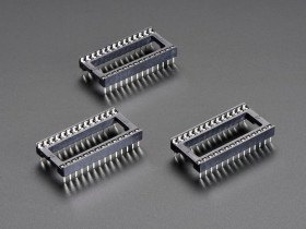 Adafruit IC Socket - for 28-pin 0.6" Chips - Pack of 3
