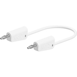 St&#xE4;ubli 641032-05029 LK-4N-S10 test lead, 50cm white, stackable &#xD8; 4mm plugs