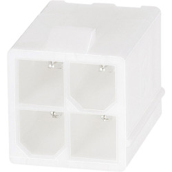 TE 1586037-4 Val-U-Lok Pin Header PCB Mount Vertical No Pegs UL94 V2 2 x 2P