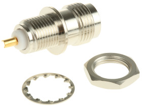 Złącze koncentryczne Montaż na panelu Żeński 50Ω typ złącza Złącze TNC 0 to 11GHz Lutowane