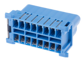 Złącze samochodowe 16-pinowe TE Connectivity 2-rzędowe Żeński MICRODOT Montaż na kablu Obudowa złącza samochodowego