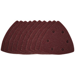 Draper 41694 Delta Sanding Sheets - Hook &amp; Loop, 93mm, 40 Grit 10pc