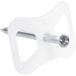 J&#xE4;ger Direct 700815 Cable Clip Ecru Bundle &#xD8; 13.40mm for Fast Cable Fixation