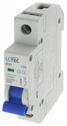 Wyłącznik nadprądowy M60 1P 1M 1F C 50A 6kA
