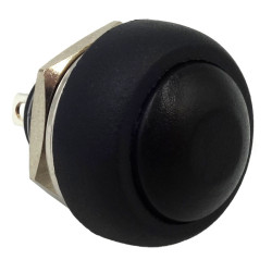 Przełącznik PBS-33B/B Czarny OFF-(ON) 1A 250V przycisk plastik