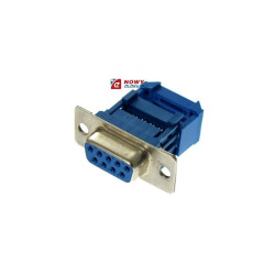 Gniazdo D-SUB 9F IDC CANON MSR 9 pin zacisk.na taśmę+wieszak (DIDC)
