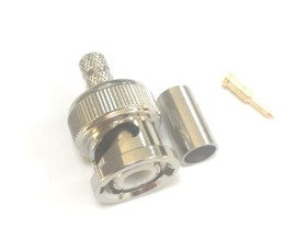 Złącze koncentryczne Montaż na kablu Męski 75Ω typ złącza Złącze BNC Połączenie zagniatane typ kabla RG58