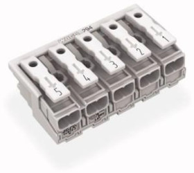 Złączka zasilająca 5-biegunowa bez stopek bez styku PE 294-4045 /250szt./