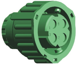 Obudowa złącza 4-pinowe TE Connectivity Męski Montaż na kablu System złączy z wyprowadzeniami o zgodnej średnicy