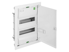Rozdzielnica 24 modułowa 2x12M drzwi metal IP30 MSF RP (PE+N) 2002-00 ELEKTRO-PLAST NASIELSK