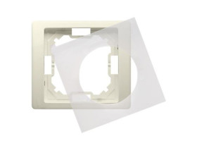 SIMON BASIC NEOS Ramka 1 pojedyncza uniwersalna z uszczelką IP44 beżowa BMRC1B/12 KONTAKT SIMON