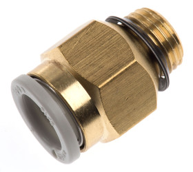 Złączka pneumatyczna Uni 1/8 męskie Wciskane 8 mm SMC Adapter gwintowany prosty Uni 1/8 męskie