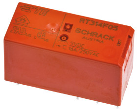 Przekaźnik mocy 5V dc SPDT TE Connectivity, montaż PCB 42Ω Otwór przezierny