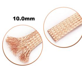 Oplot miedziany - plecionka miedziana 10mm 1metr