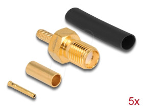 90037 SMA Buchse zum Crimpen RG-174 / RG-316