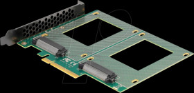 90162 PCIe 4.0 x8 &gt; 2x U.2 NVMe SFF-8639