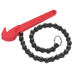 Sealey AK6410 Oil Filter Chain Wrench &#xD8;60-106mm
